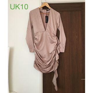 エイソス(asos)の〖UK10〗ASOSセレクト♡サテンミニワンピース(ミニワンピース)