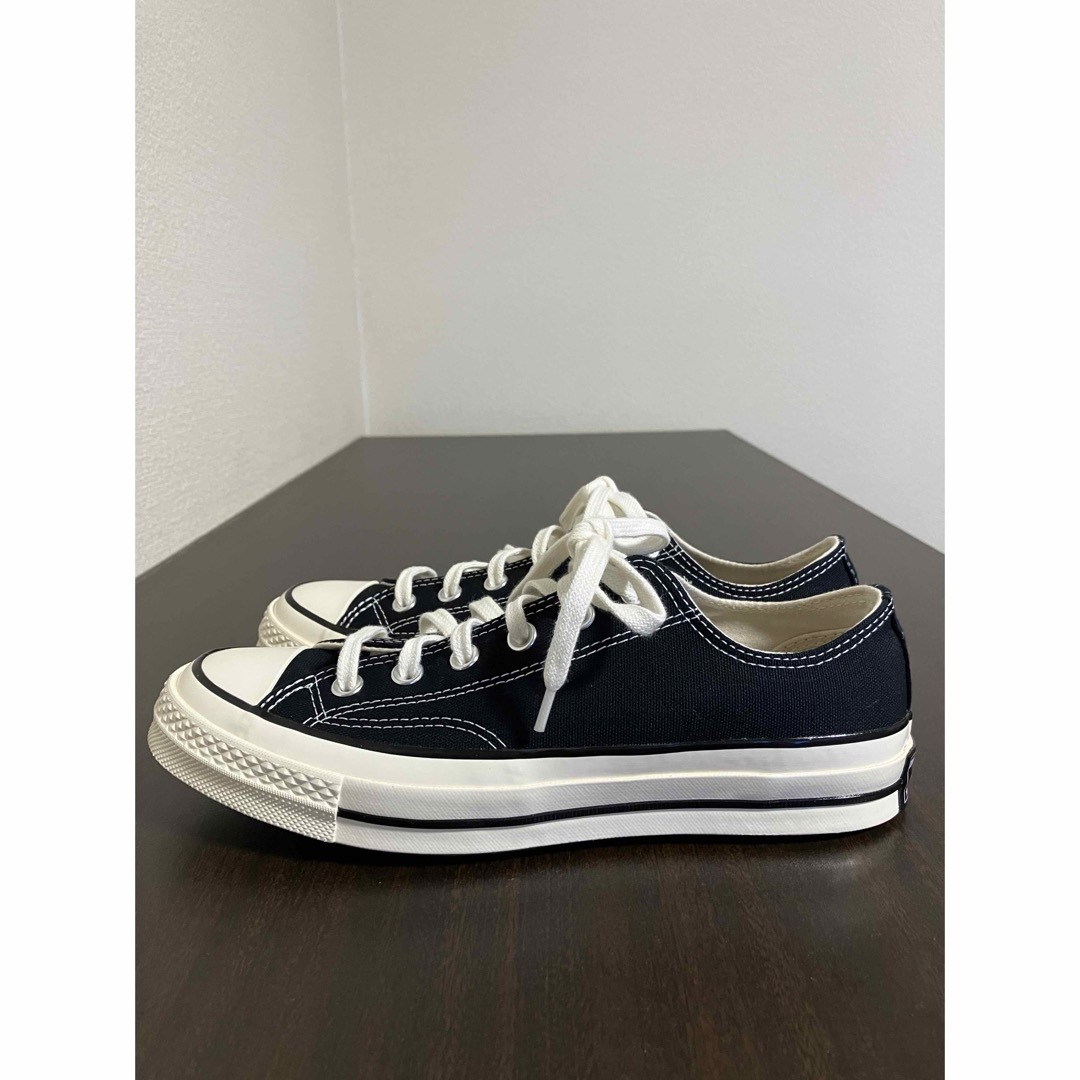 CONVERSE(コンバース)のコンバース チャックテイラー ローカット ブラック 25.5cm CT70未使用 メンズの靴/シューズ(スニーカー)の商品写真