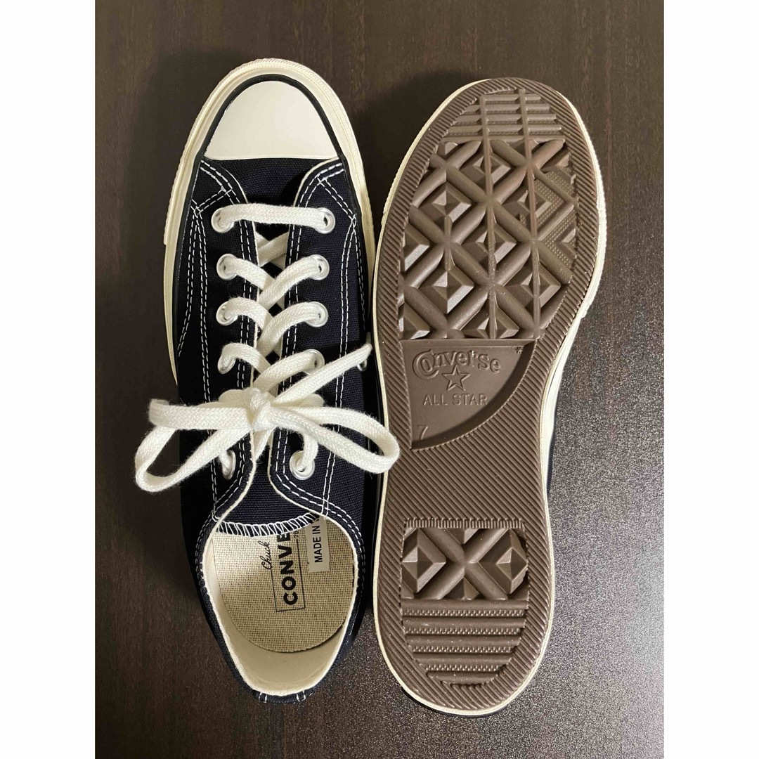 CONVERSE(コンバース)のコンバース チャックテイラー ローカット ブラック 25.5cm CT70未使用 メンズの靴/シューズ(スニーカー)の商品写真