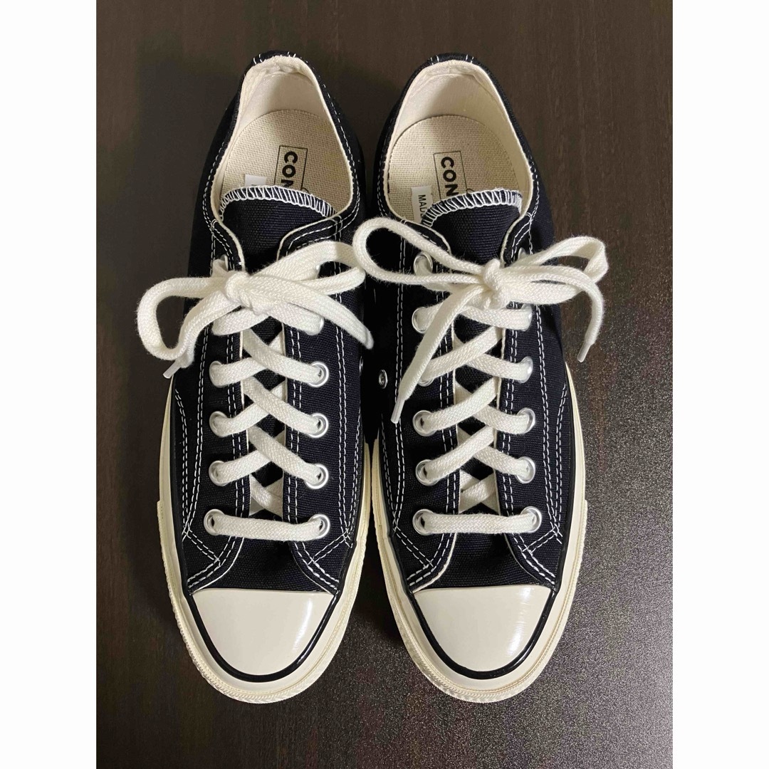 CONVERSE(コンバース)のコンバース チャックテイラー ローカット ブラック 25.5cm CT70未使用 メンズの靴/シューズ(スニーカー)の商品写真