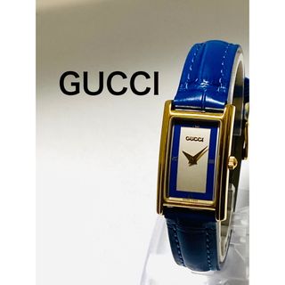 グッチ(Gucci)の美品！　GUCCI グッチ　電池&ベルト新品　留め具純正　レディース腕時計(腕時計)