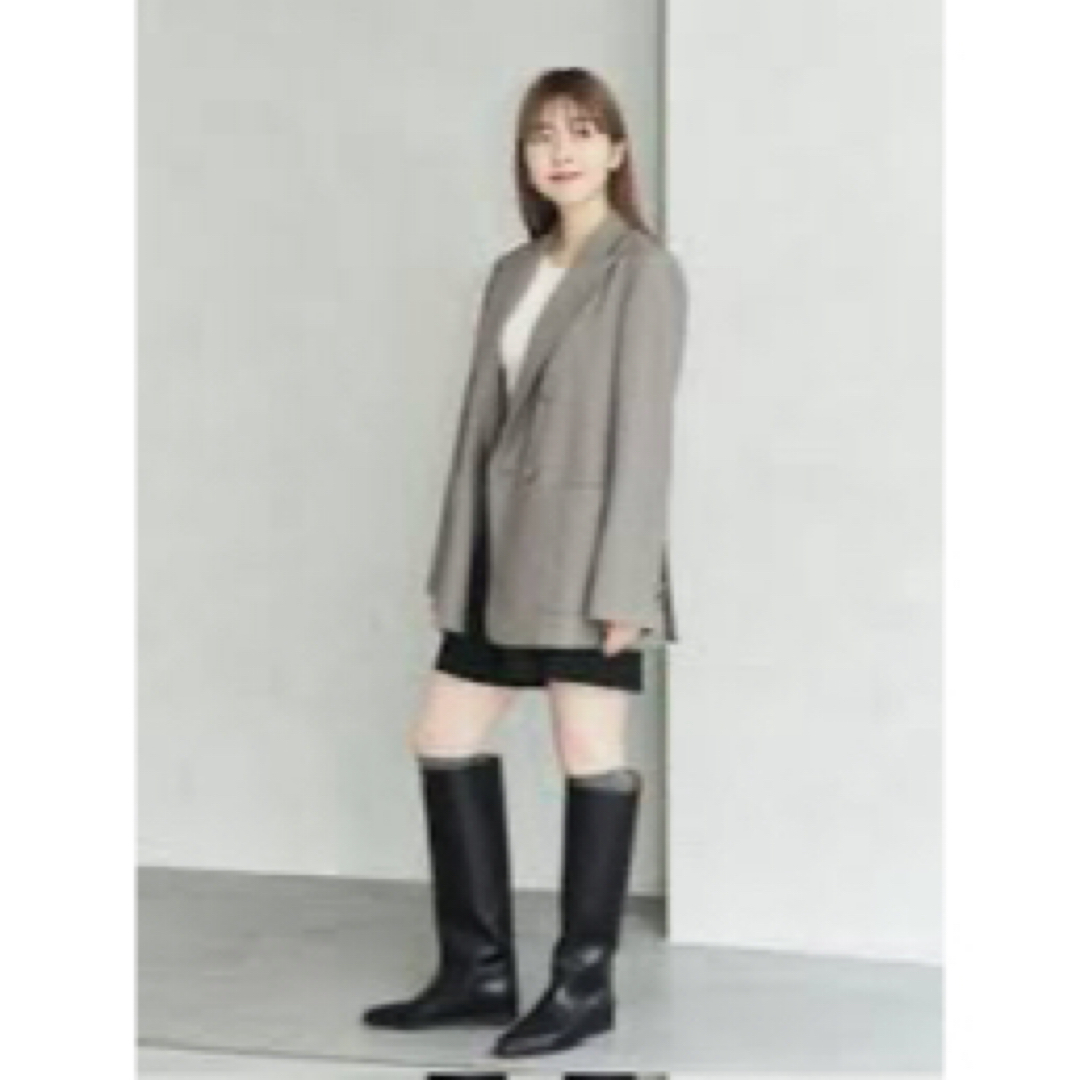 LE TALON 2cmワイドシャフトロングブーツ ブラック M LE TALON 2cmワイドシャフトロングブーツ ブラック M