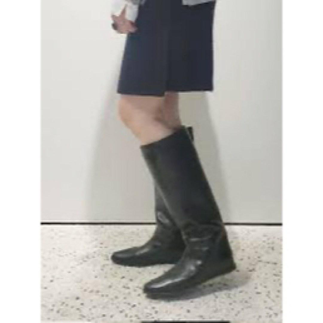 LE TALON 2cmワイドシャフトロングブーツ ブラック M LE TALON 2cmワイドシャフトロングブーツ ブラック M
