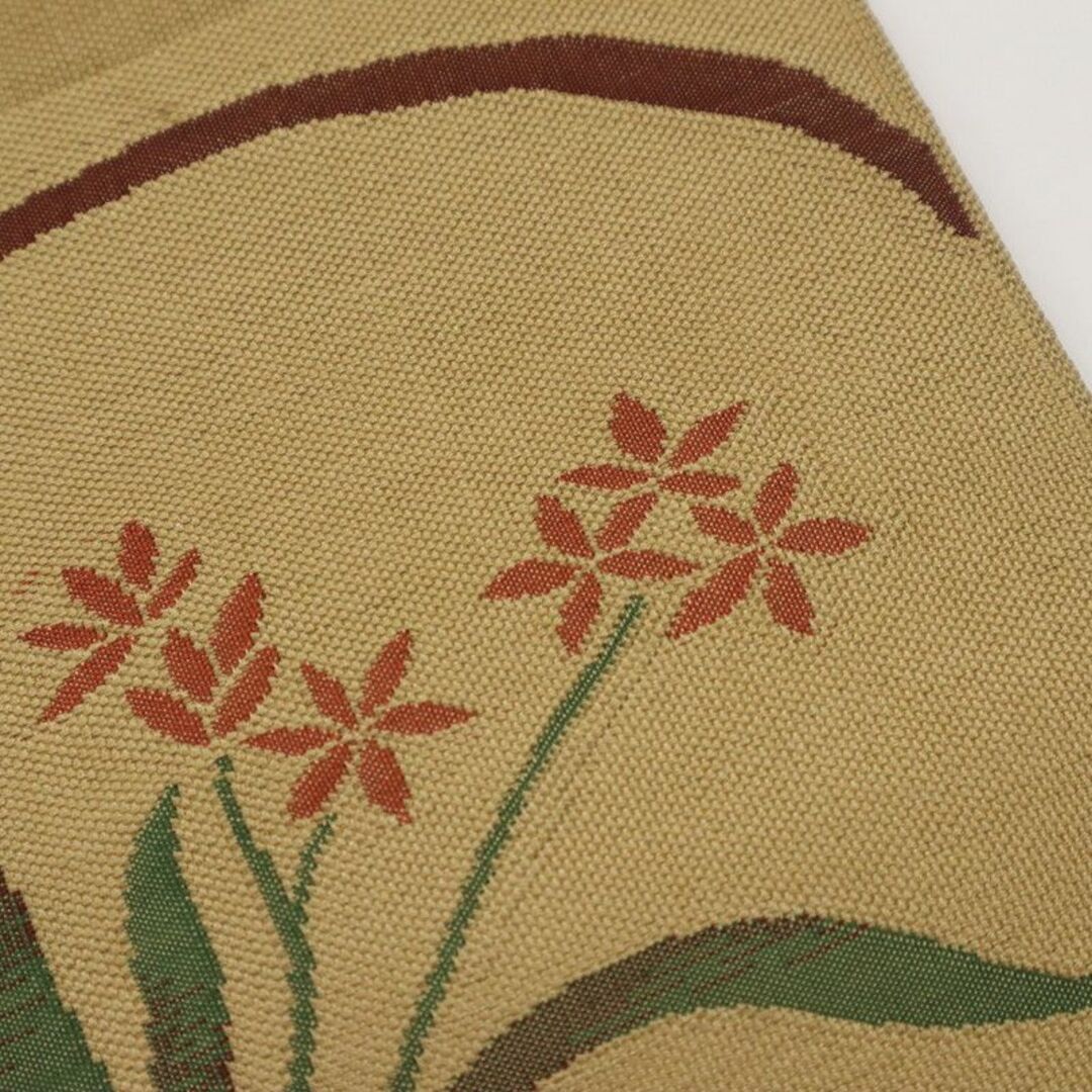 木屋太　正絹袋帯　六通柄　逸品　帯締め帯揚げセットサイズ31×436cm