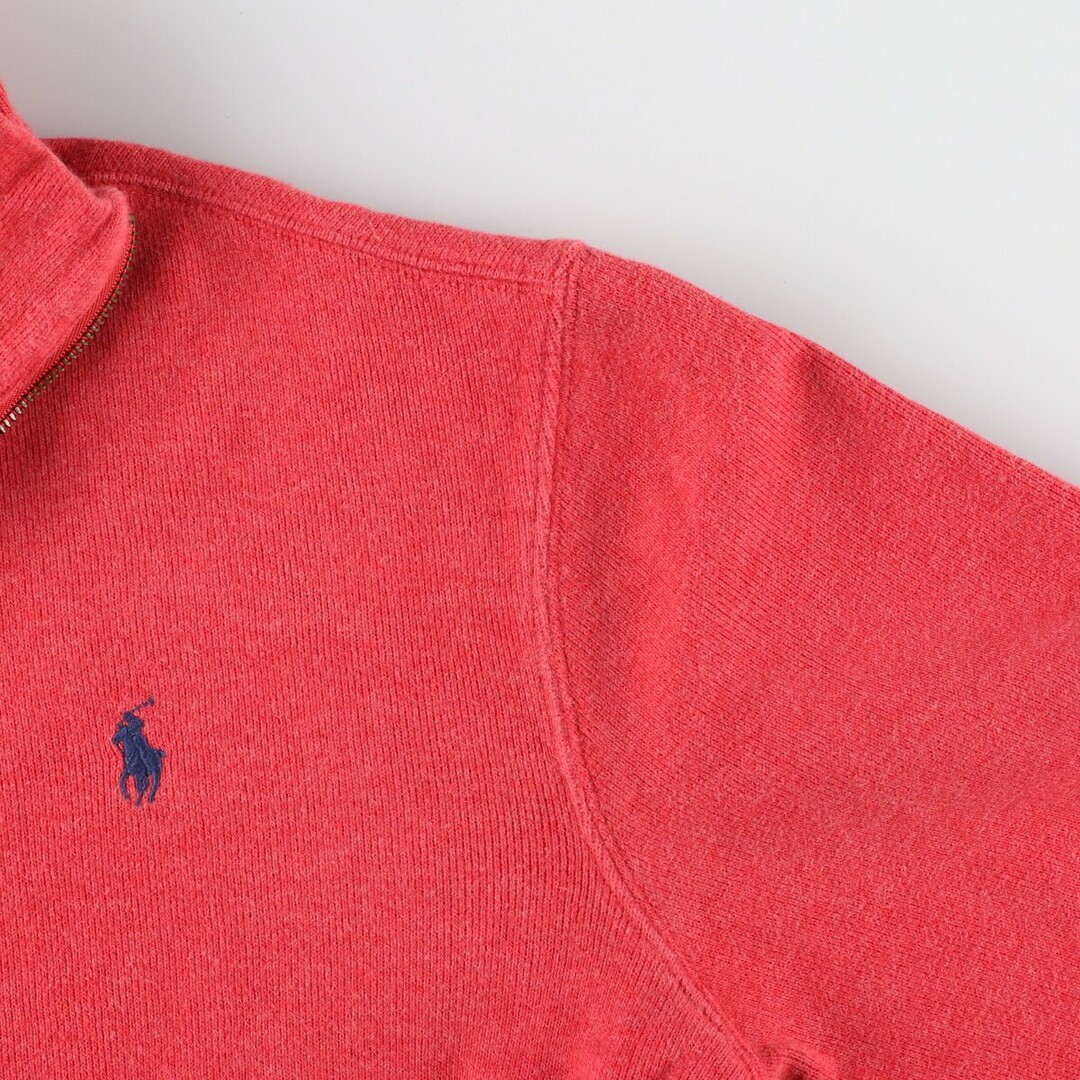 Ralph Lauren(ラルフローレン)の古着 ラルフローレン Ralph Lauren POLO RALPH LAUREN コットンニットハーフジップセーター メンズM /eaa394664 メンズのトップス(ニット/セーター)の商品写真