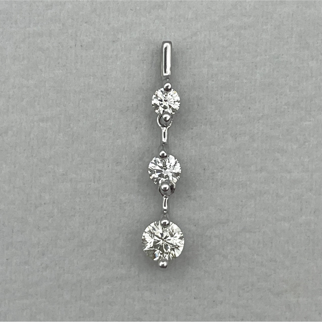 アクセサリーk18WG ダイヤ0.313ct ペンダントトップ