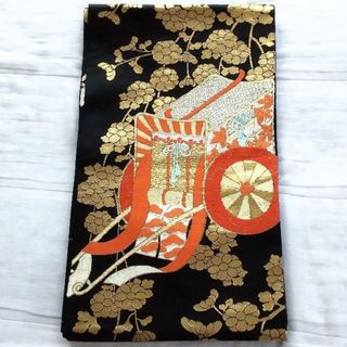 最終お値下げ　高級　西陣　正絹　袋帯　お洒落袋帯　刺繍　美品