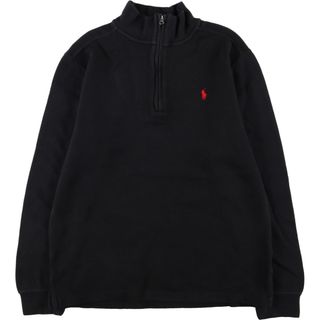 ラルフローレン(Ralph Lauren)の古着 ラルフローレン Ralph Lauren POLO RALPH LAUREN ハーフジップセーター レディースXL /eaa394649(ニット/セーター)