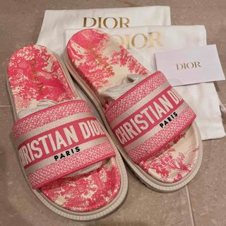 ✨極美品✨Dior ディオール　ロゴ/サンダル　オレンジ　　パンプス