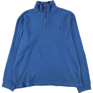 ラルフローレン(Ralph Lauren)の古着 ラルフローレン Ralph Lauren POLO by Ralph Lauren コットンニットハーフジップセーター メンズL /eaa395063(ニット/セーター)