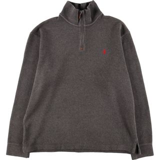 ラルフローレン(Ralph Lauren)の古着 ラルフローレン Ralph Lauren POLO by Ralph Lauren コットンニットハーフジップセーター メンズL /eaa395067(ニット/セーター)