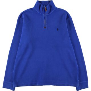 ラルフローレン(Ralph Lauren)の古着 ラルフローレン Ralph Lauren POLO RALPH LAUREN コットンニットハーフジップセーター メンズL /eaa395065(ニット/セーター)