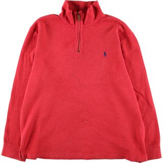 ラルフローレン(Ralph Lauren)の古着 ラルフローレン Ralph Lauren POLO RALPH LAUREN コットンニットハーフジップセーター メンズL /eaa394666(ニット/セーター)