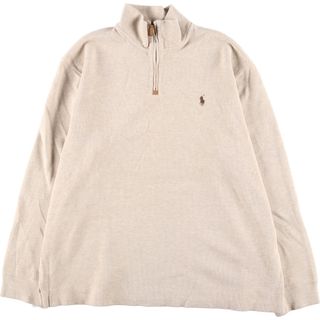 ラルフローレン(Ralph Lauren)の古着 ラルフローレン Ralph Lauren POLO RALPH LAUREN コットンニットハーフジップセーター メンズXXL /eaa394821(ニット/セーター)