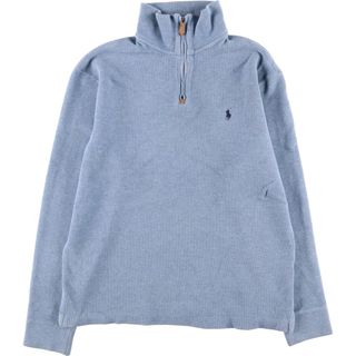 ラルフローレン(Ralph Lauren)の古着 ラルフローレン Ralph Lauren POLO by Ralph Lauren コットンニットハーフジップセーター メンズS /eaa394800(ニット/セーター)