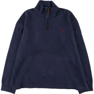 ラルフローレン(Ralph Lauren)の古着 ラルフローレン Ralph Lauren POLO RALPH LAUREN コットンニットハーフジップセーター メンズXL /eaa394801(ニット/セーター)