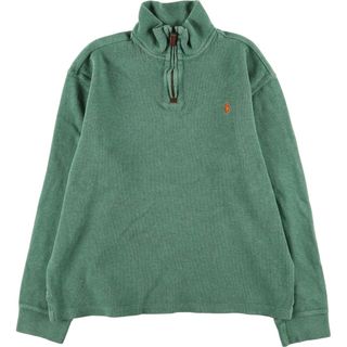 ラルフローレン(Ralph Lauren)の古着 ラルフローレン Ralph Lauren POLO by Ralph Lauren コットンニットハーフジップセーター メンズM /eaa394810(ニット/セーター)