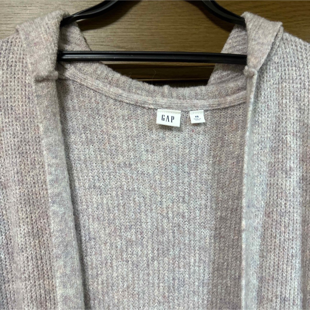 GAP(ギャップ)のGAP ギャップ　ピンク　パーカー　ロングカーディガン レディースのトップス(カーディガン)の商品写真