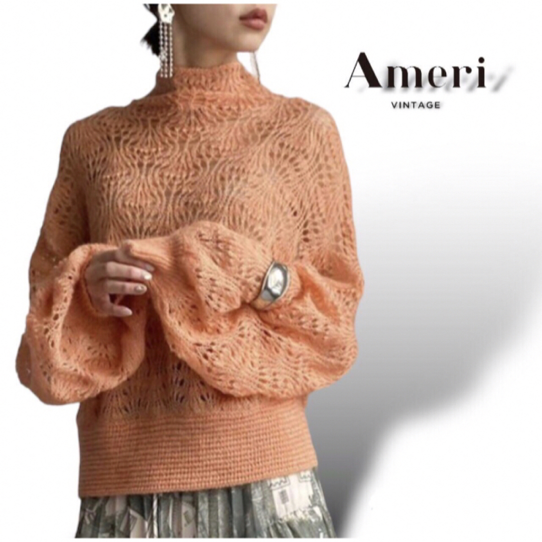 Ameri VINTAGE - 新品 Ameri VINTAGE MOHAIR LACY KNIT ニットの通販