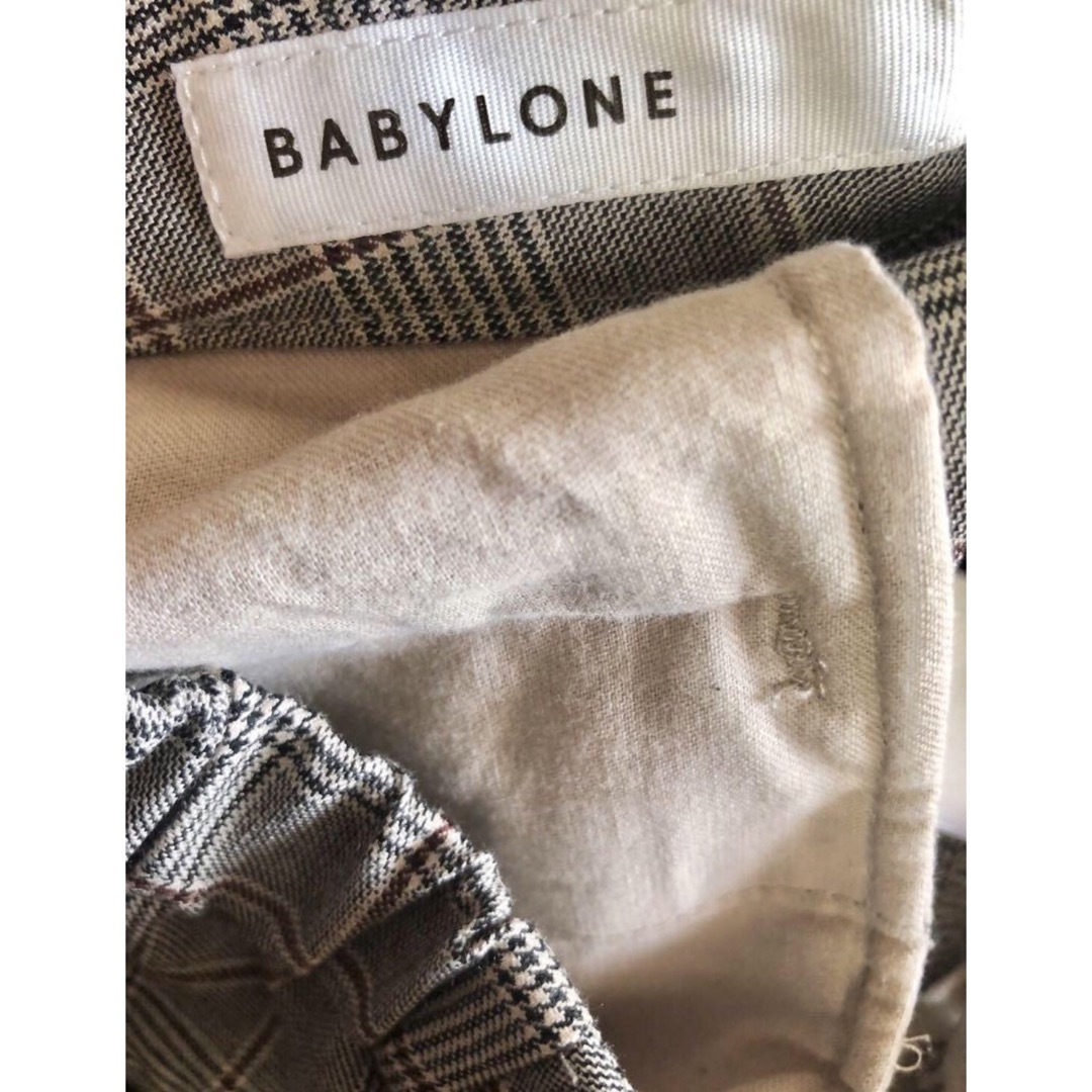 BABYLONE(バビロン)のBABYLONE メンズチェック柄バックゴムストレートパンツ フォロー割引あり メンズのパンツ(スラックス)の商品写真