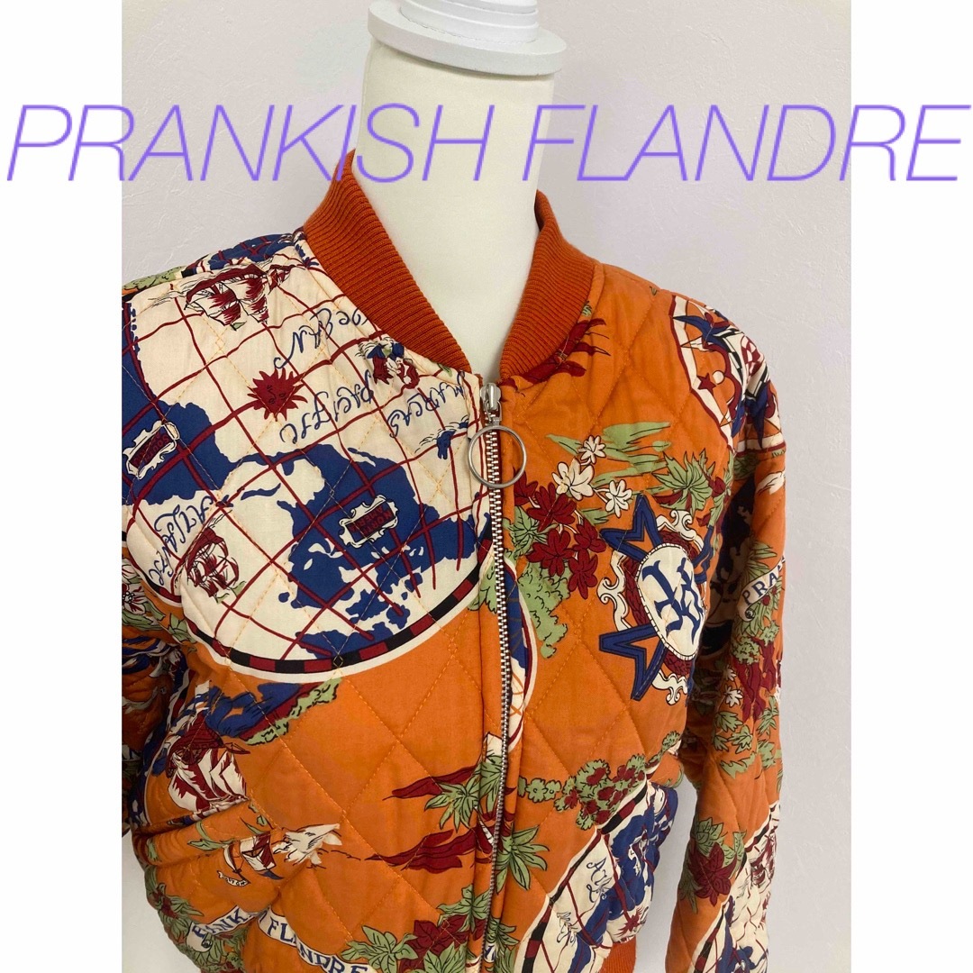 PRANKISH FLANDRE 　レトロ　古着　キルティング　ジャケット　希少 レディースのジャケット/アウター(ブルゾン)の商品写真