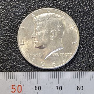 アメリカ合衆国　ケネディ　ハーフダラー　1964年　5枚(貨幣)