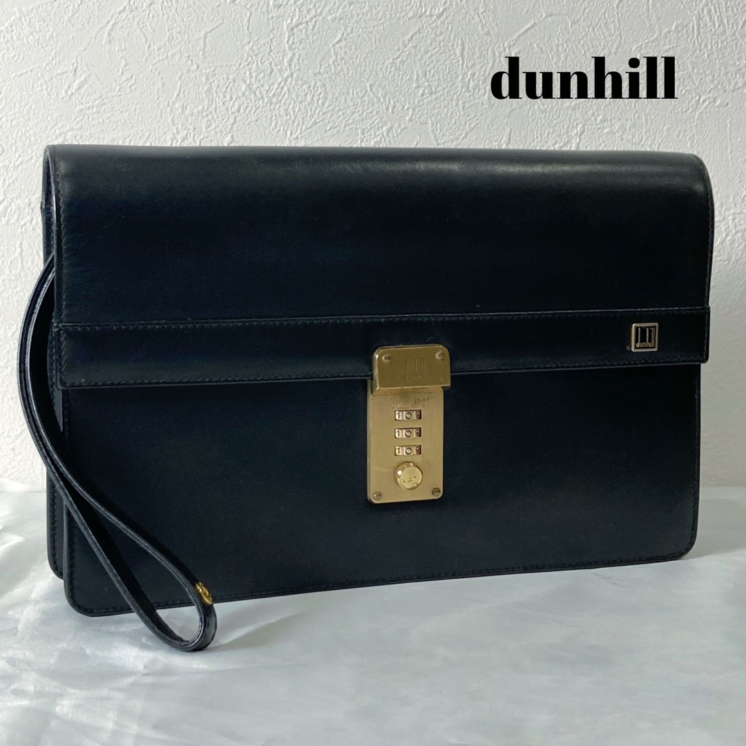 【新品未使用】dunhill/ダンヒル クラッチバッグ ブラック