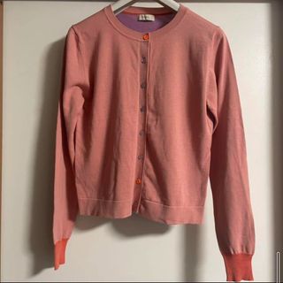 ポールスミス(Paul Smith)のポールスミス　ニット　カーディガン　ボレロ　ピンク　ラベンダー　バイカラー(ニット/セーター)