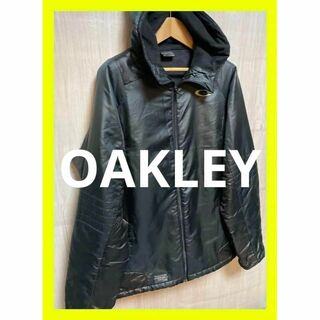 OAKLEY オークリー　メンズ ナイロンジャケット　フードジャケット　黒　XL