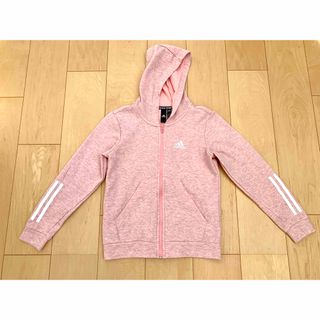 アディダス(adidas)の【美品】adidasパーカー★ しっかり素材★女児140〜145★(ジャケット/上着)