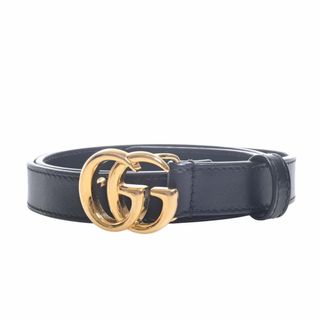 グッチ(Gucci)の【中古】Gucci グッチ レザー ダブルGバックル ベルト #70/28 409417 ブラック by(ベルト)