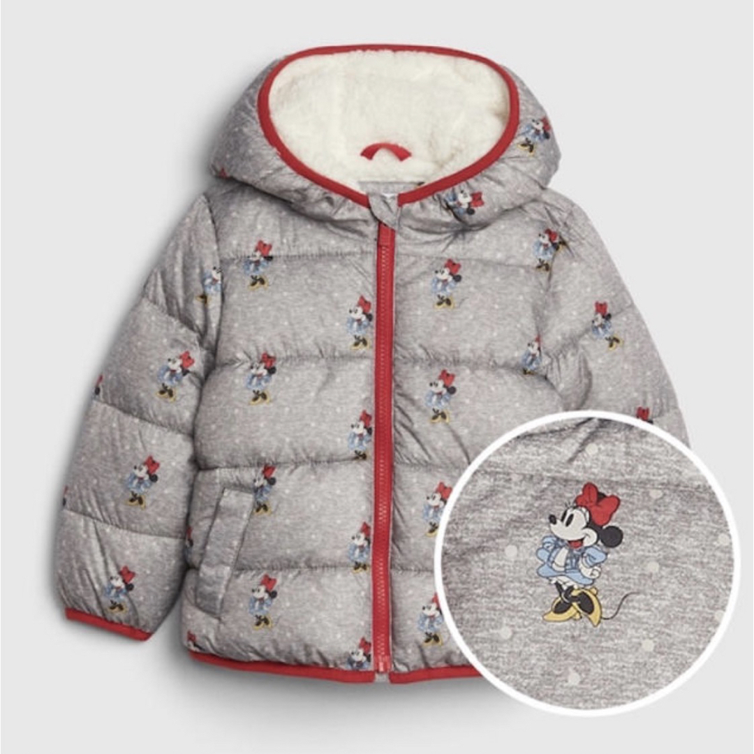 babyGAP(ベビーギャップ)のbaby GAP ミニー裏ボワ中綿ジャケット　110センチ キッズ/ベビー/マタニティのキッズ服女の子用(90cm~)(ジャケット/上着)の商品写真