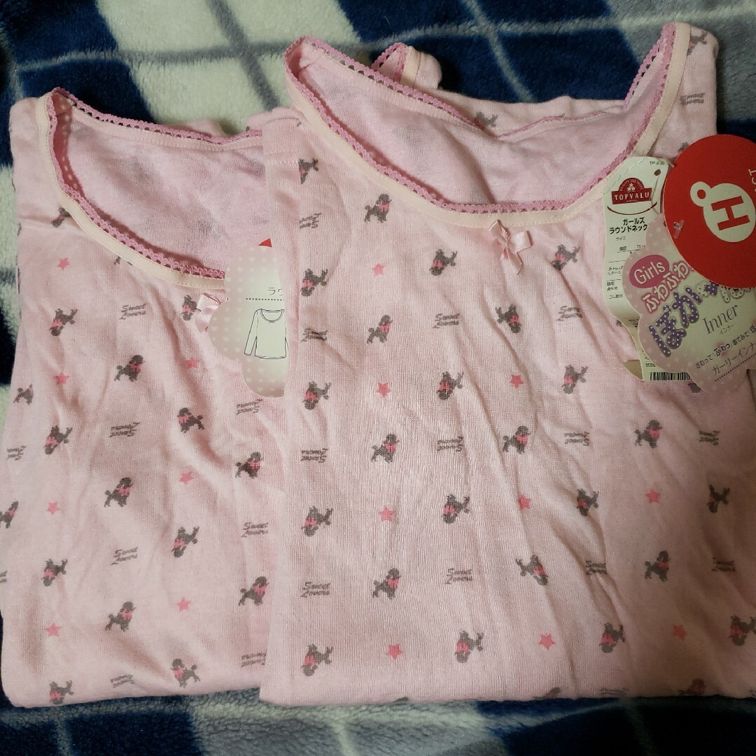 新品✧ヒートファクト ガールズ長袖 160・2枚セット キッズ/ベビー/マタニティのキッズ服女の子用(90cm~)(下着)の商品写真