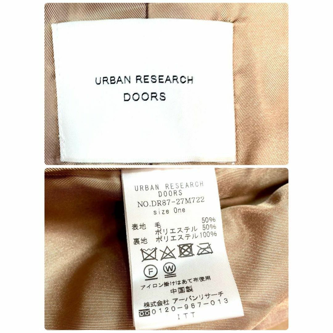 URBAN RESEARCH DOORS(アーバンリサーチドアーズ)の美品♪アーバンリサーチドアーズ  2wayフード付きショートコート　ブルゾン レディースのジャケット/アウター(ブルゾン)の商品写真