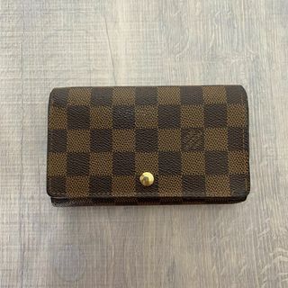 ルイヴィトン(LOUIS VUITTON)のルイ・ヴィトン ダミエ トレゾール 二つ折り L字ファスナー ポルトフォイユ(折り財布)