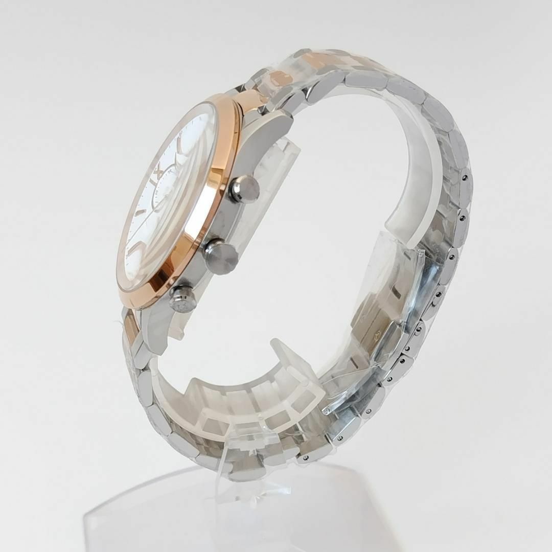 Emporio Armani(エンポリオアルマーニ)のエンポリオ・アルマーニ新品メンズ腕時計クリーム クォーツ ツートーン クロノ高級 メンズの時計(腕時計(アナログ))の商品写真