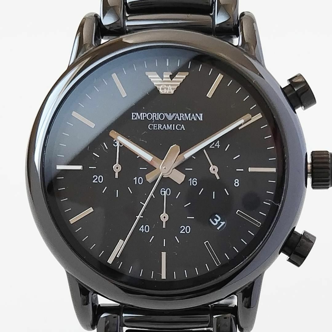 Emporio Armani - ブラック黒エンポリオ・アルマーニ新品メンズ腕時計