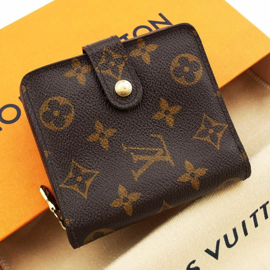 LOUIS VUITTON - 極美品✨ ルイヴィトン モノグラム コンパクトジップ