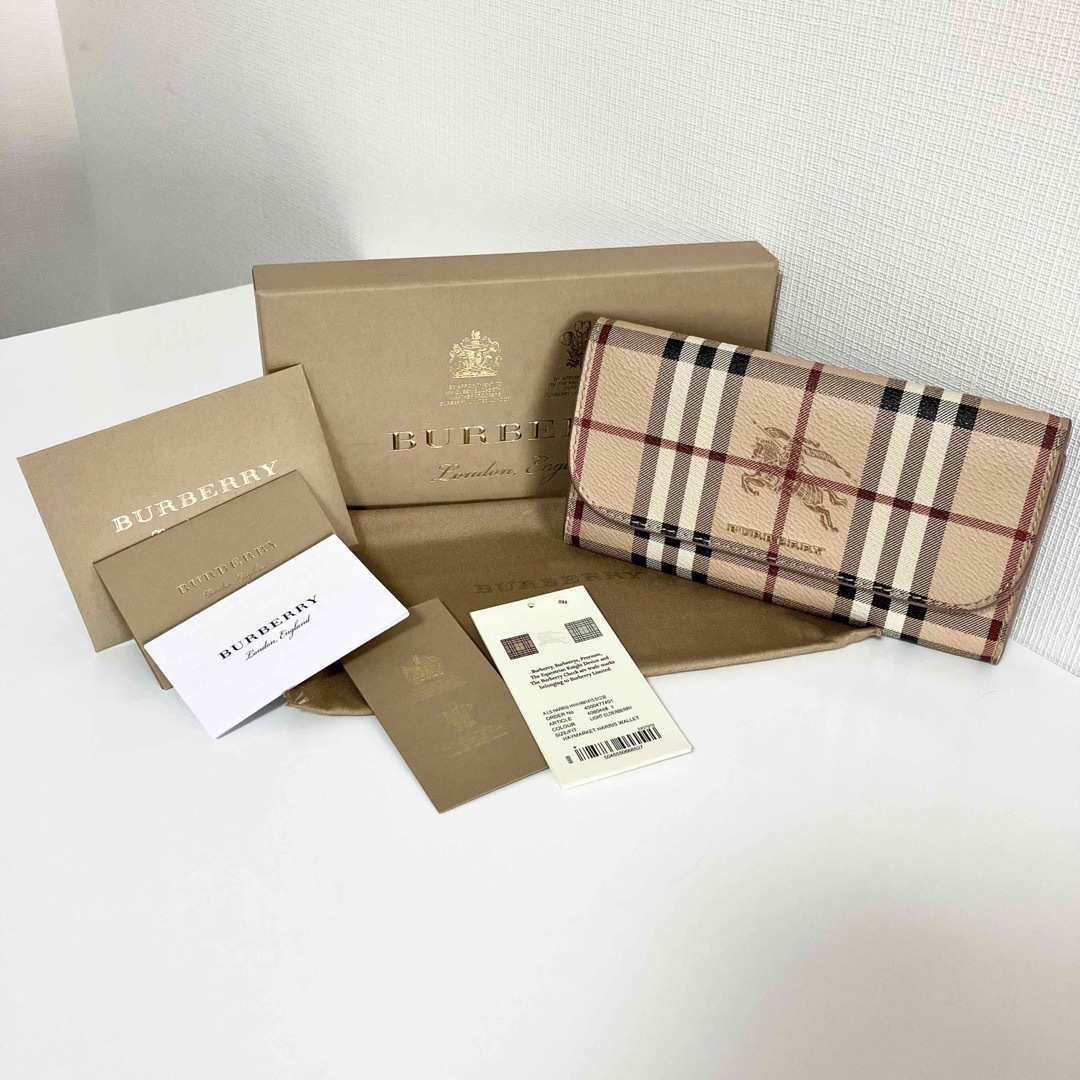 Burberry バーバリー PVC/レザー 長財布 ベージュ 美品☆のサムネイル