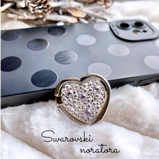 スワロフスキー(SWAROVSKI)のスマホリング  スマホグリップ   スマホスタンド　スワロフスキー　クリスマス(iPhoneケース)