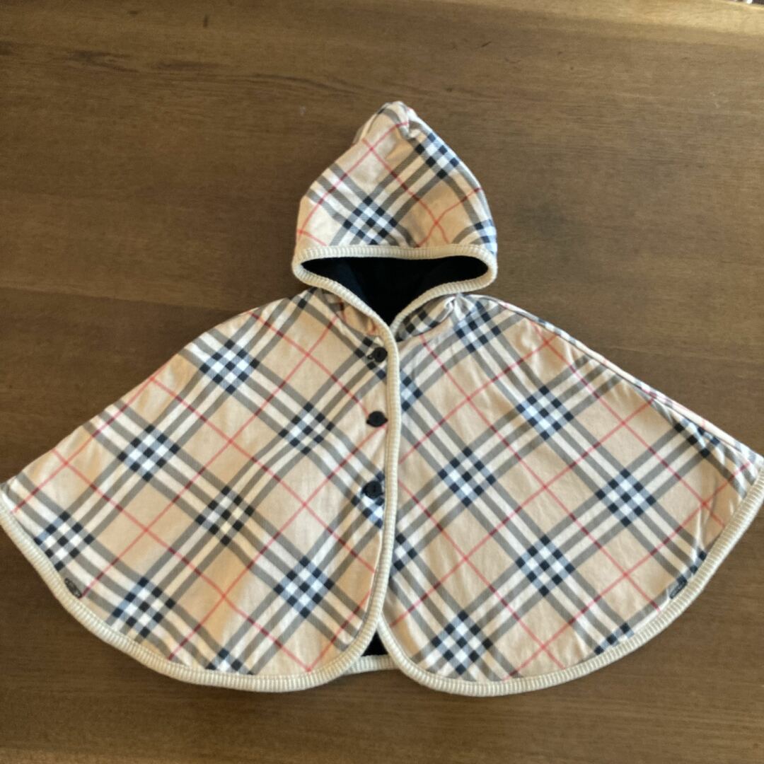 BURBERRY - BURBERRY バーバリー リバーシブル ケープ レア 羊