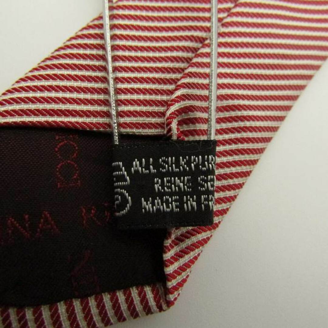 NINA RICCI(ニナリッチ)のニナリッチ ブランド ネクタイ シルク ストライプ柄 メンズ レッド NINA RICCI メンズのファッション小物(ネクタイ)の商品写真