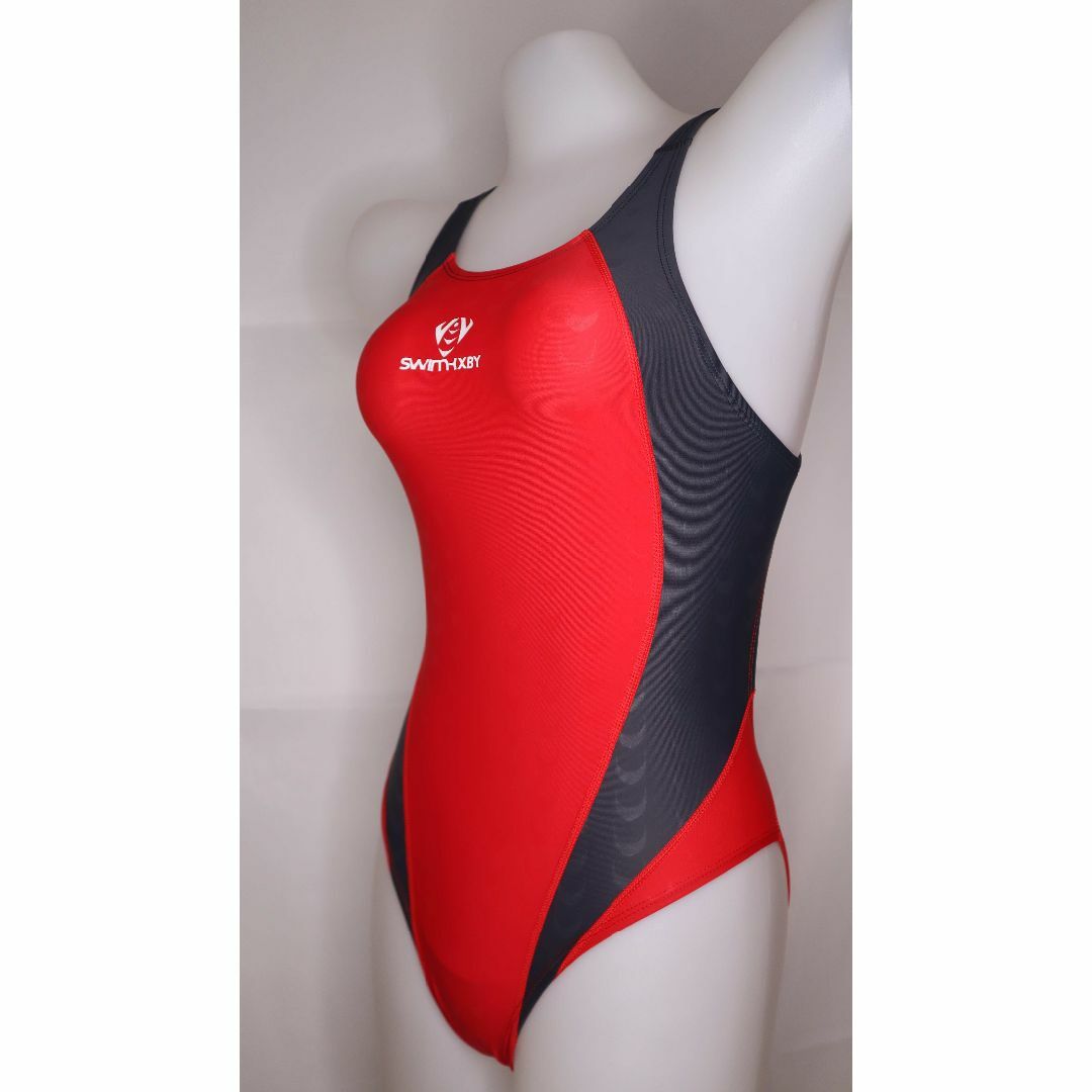SWIMHXBY 競泳水着 レディース ガールズ S 赤濃灰 他サイズ有の SWIMHXBY 競泳水着 レディース ガールズ S 赤濃灰 他サイズ有の