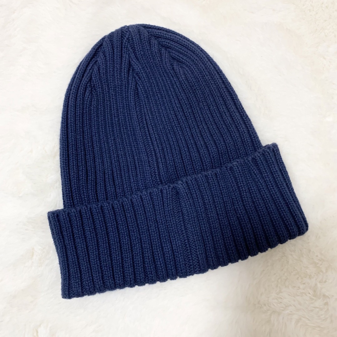 ネイビー supreme Overdyed Ribbed Beanie