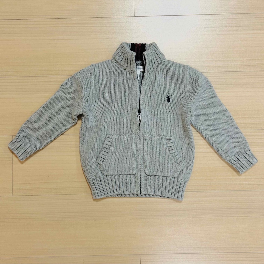 POLO RALPH LAUREN(ポロラルフローレン)のラルフローレン ジップアップニット キッズ/ベビー/マタニティのベビー服(~85cm)(ニット/セーター)の商品写真