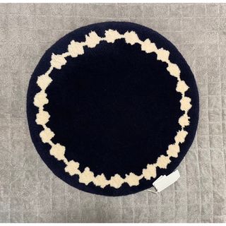 ミナペルホネン(mina perhonen)のミナペルホネン ラグ  tambourine navy  新品未使用　タグ付き(ラグ)