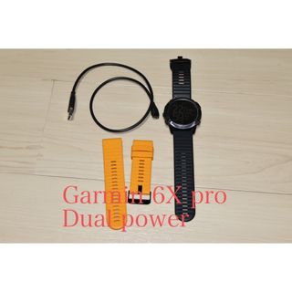 ガーミン(GARMIN)のGarmin fenix 6x pro dual power(腕時計(デジタル))