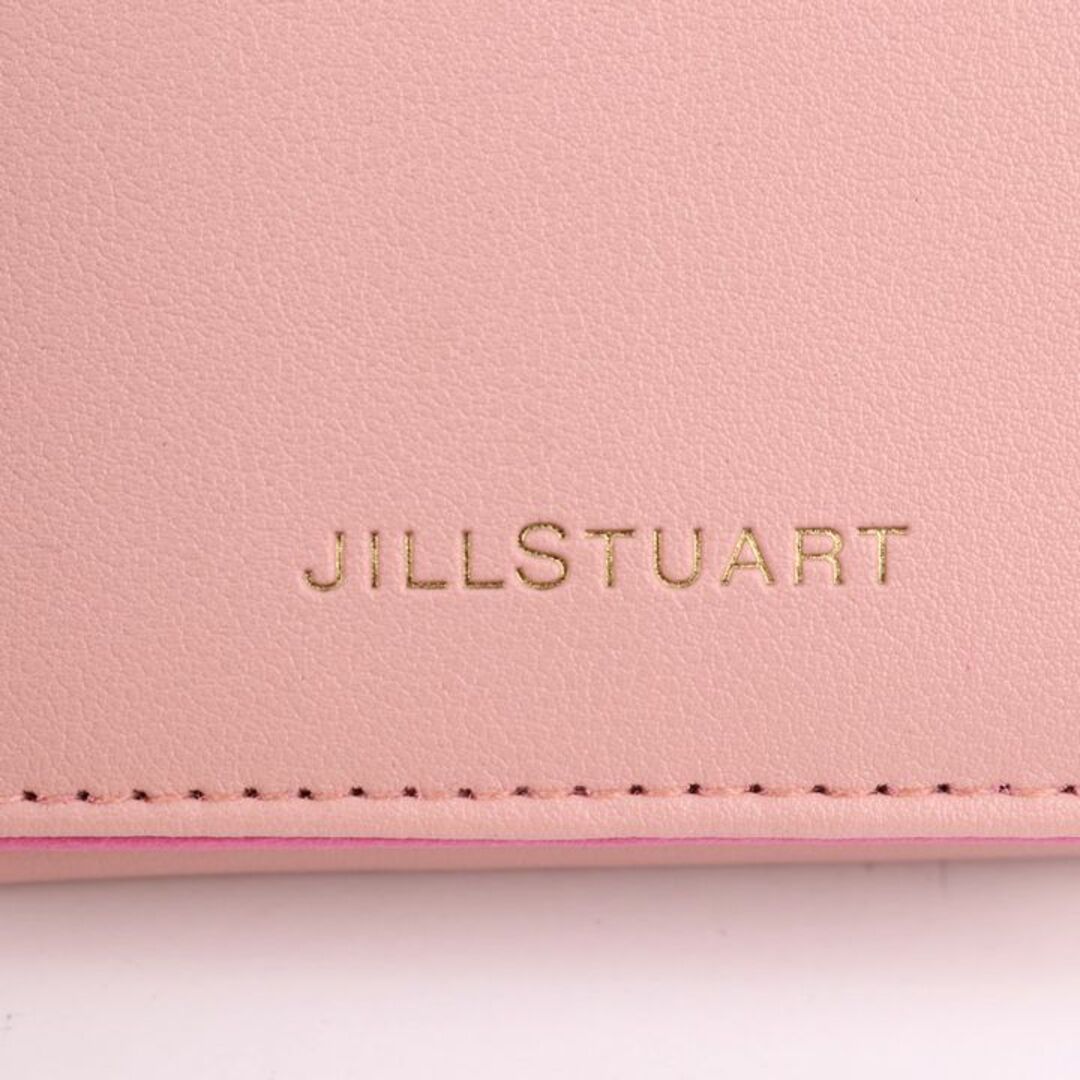 JILLSTUART(ジルスチュアート)のジルスチュアート 三つ折り財布 レザー ロゴ 小銭入れあり ブランド ウォレット レディース ピンク JILLSTUART レディースのファッション小物(財布)の商品写真