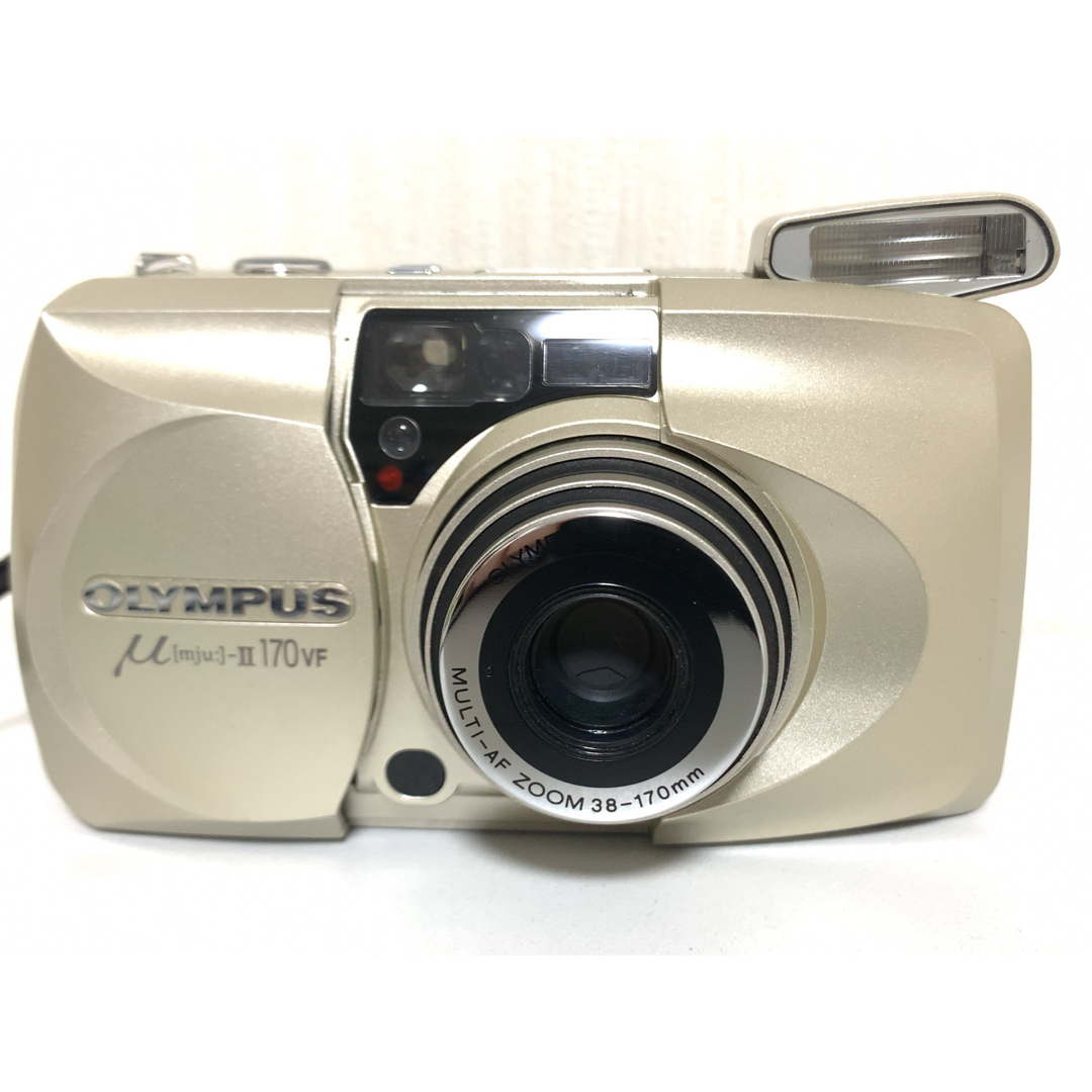 OLYMPUS(オリンパス)のOLYMPUS オリンパス μ(mju:)-Ⅱ 170VF フィルムカメラ完動品 スマホ/家電/カメラのカメラ(フィルムカメラ)の商品写真