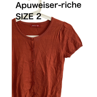 アプワイザーリッシェ(Apuweiser-riche)のApuweiser-riche アプワイザーリッシェ 半袖 ブラウス ニット 2(シャツ/ブラウス(半袖/袖なし))